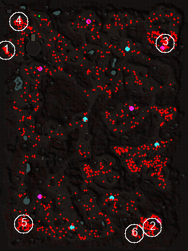 Mapa Piekielne Wzgórza